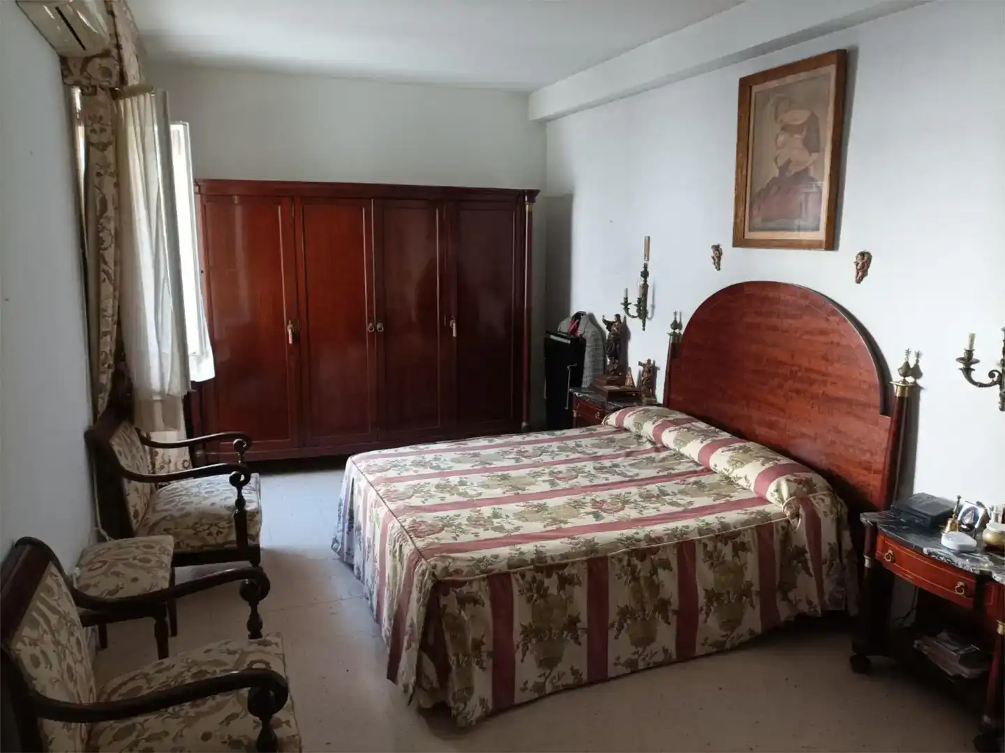 Bedroom of Flat for sale in  Sevilla Capital  with Air Conditioner, Terrace and Balcony