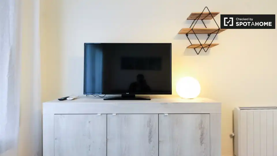 Sala d'estar de Apartament per a compartir en Barcelona amb Aire condicionat, Calefacció i Terrassa