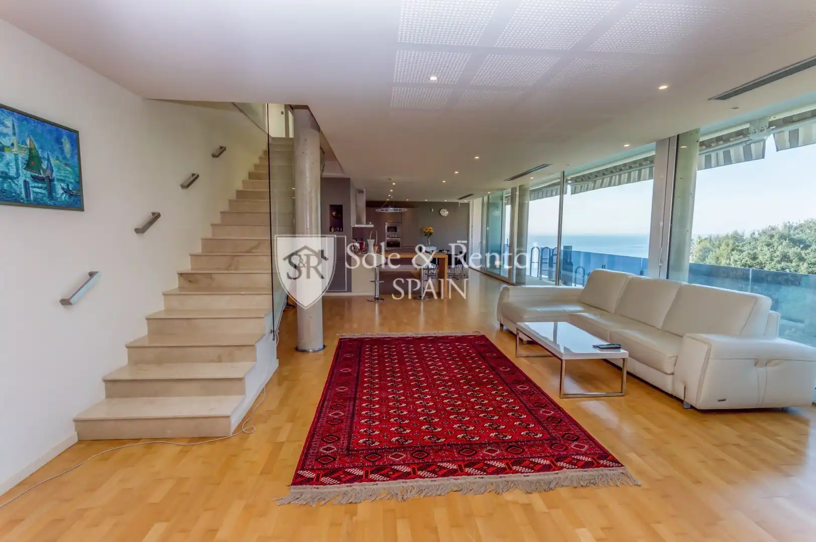 Sala d'estar de Casa o xalet en venda en Lloret de Mar amb Aire condicionat, Jardí privat i Terrassa