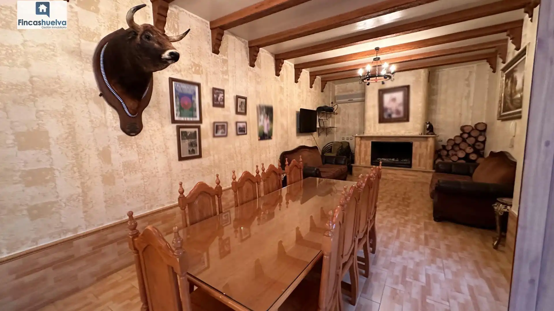 Dining room of Houses for sale in Moguer  with Private garden, Terrace and Storage room