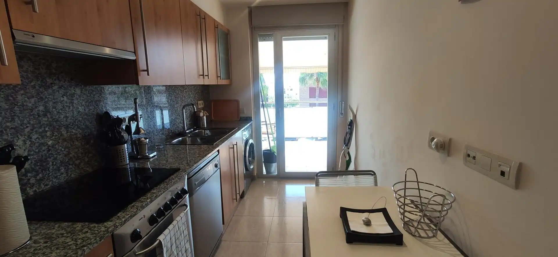 Kitchen of Flat for rent in La Ràpita  with Terrace and Furnished