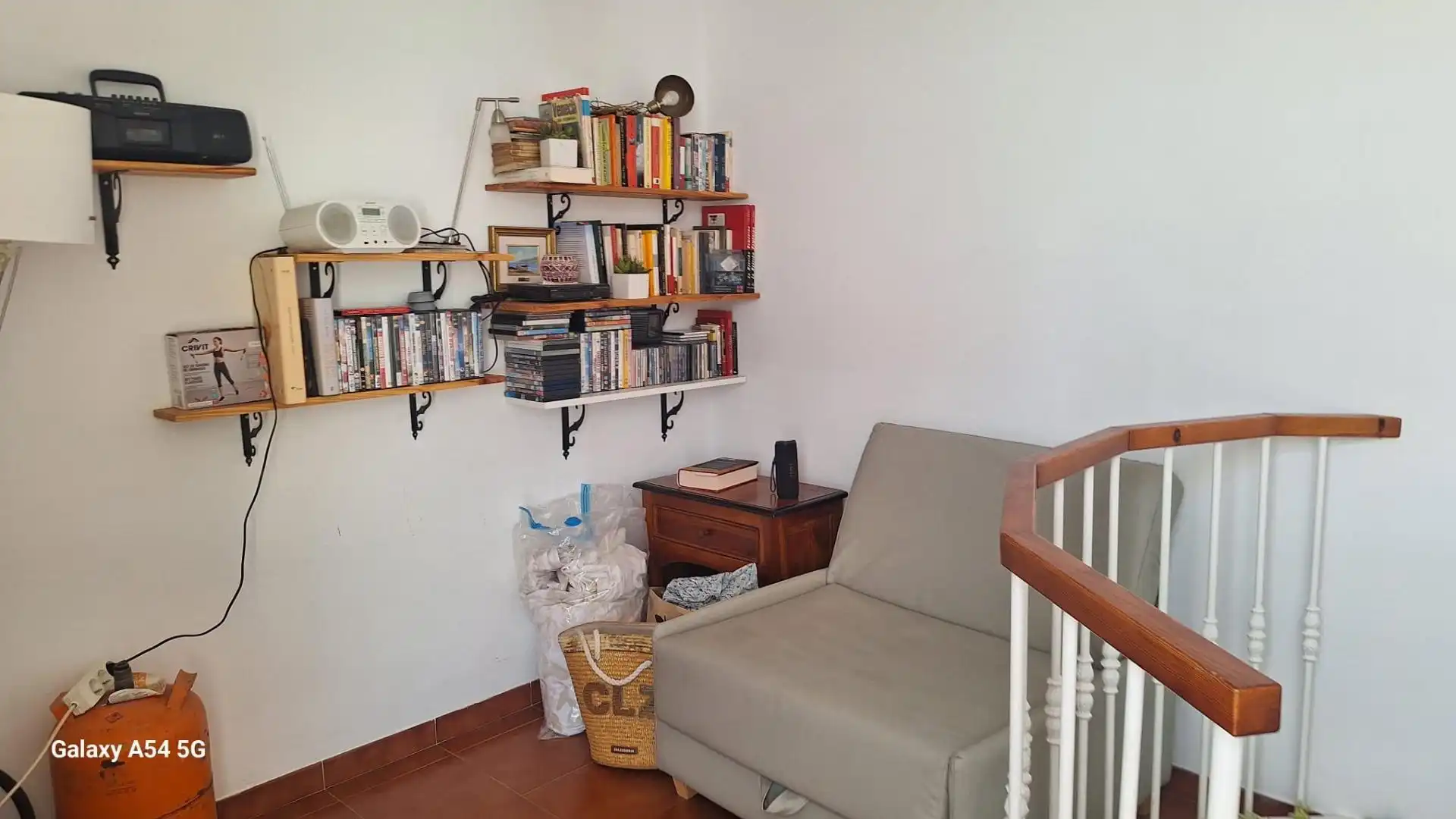Sala d'estar de Àtic de lloguer en Torrox amb Piscina comunitària