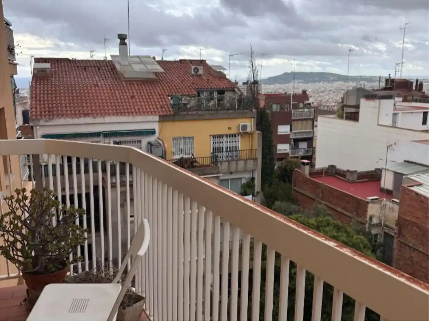 Terrasse von Wohnung zur Miete in Barcelona mit Parkett, Möbliert und Balkon