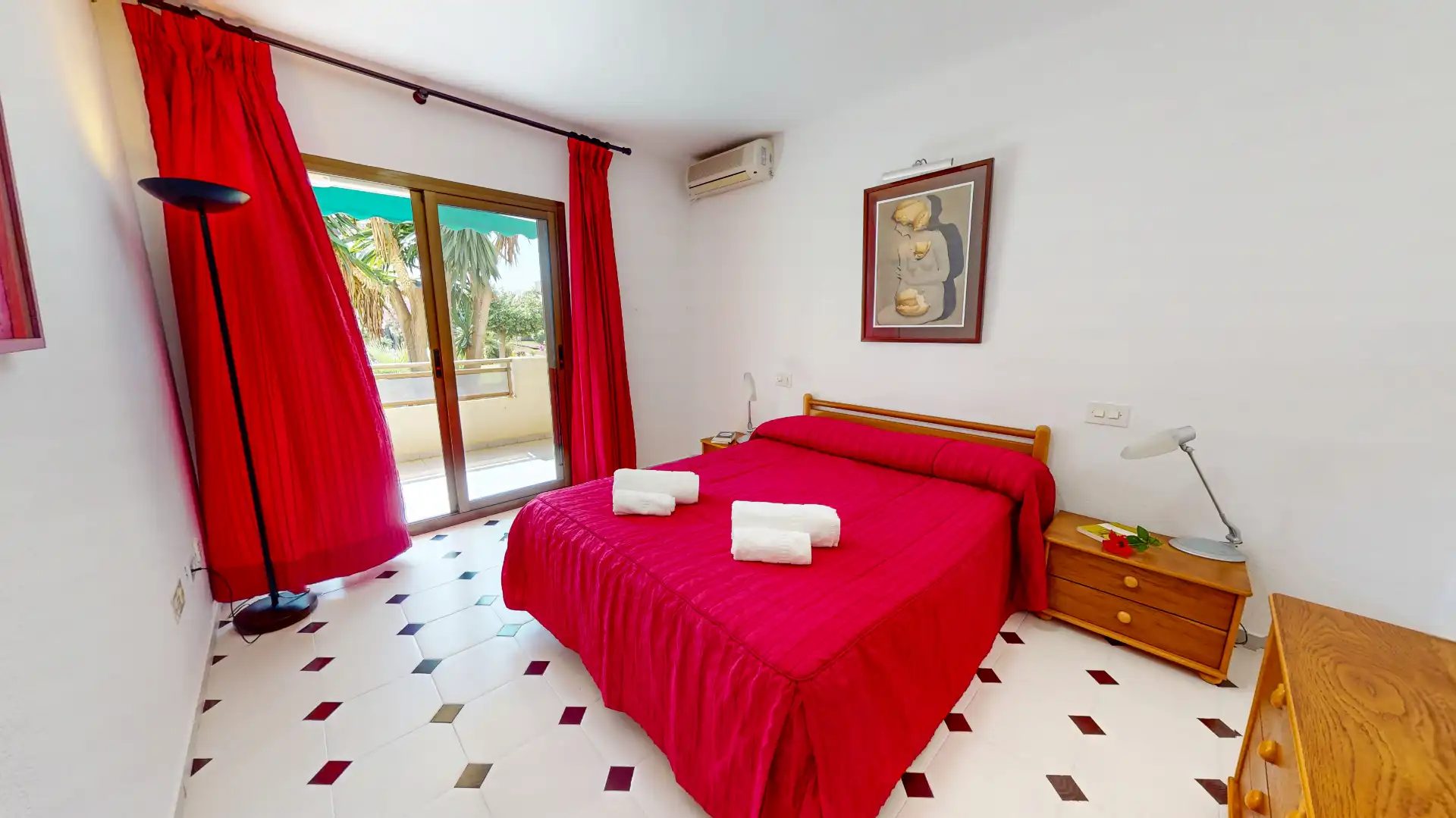 Bedroom of Flat for rent in Dénia  with Air Conditioner, Heating and Terrace