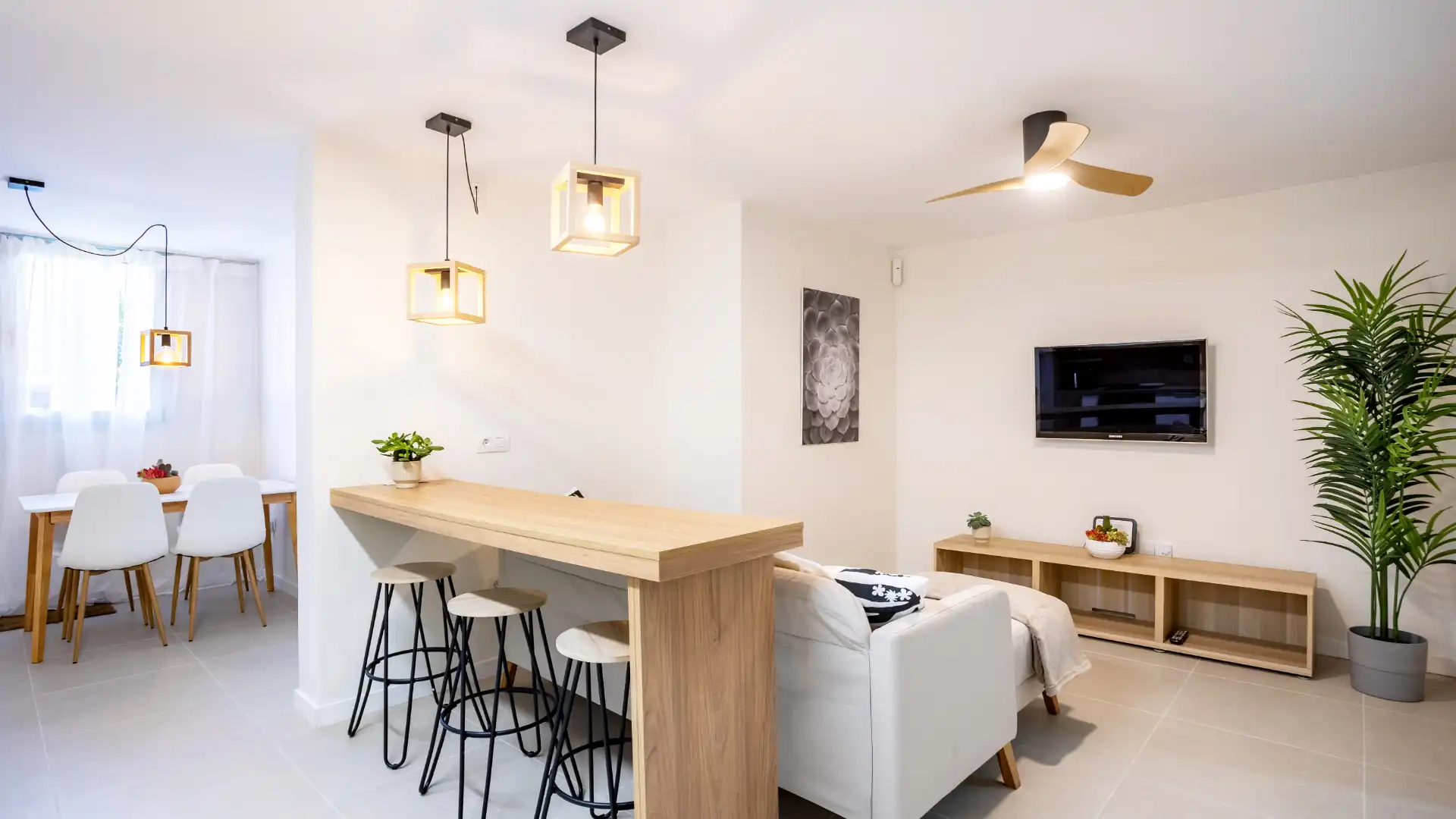 Wohnzimmer von Wohnung zur Miete in San Cristóbal de la Laguna mit Heizung, Möbliert und Ofen