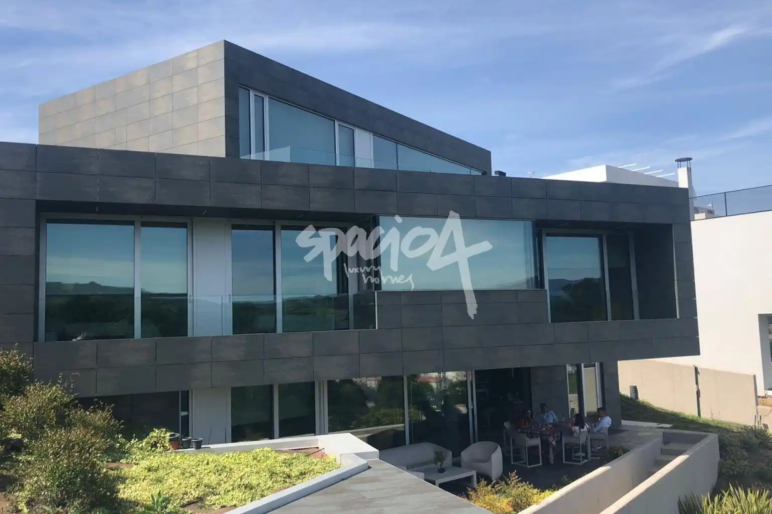Vista exterior de Casa o chalet en venta en Sarria con Aire acondicionado, Jardín privado y Terraza