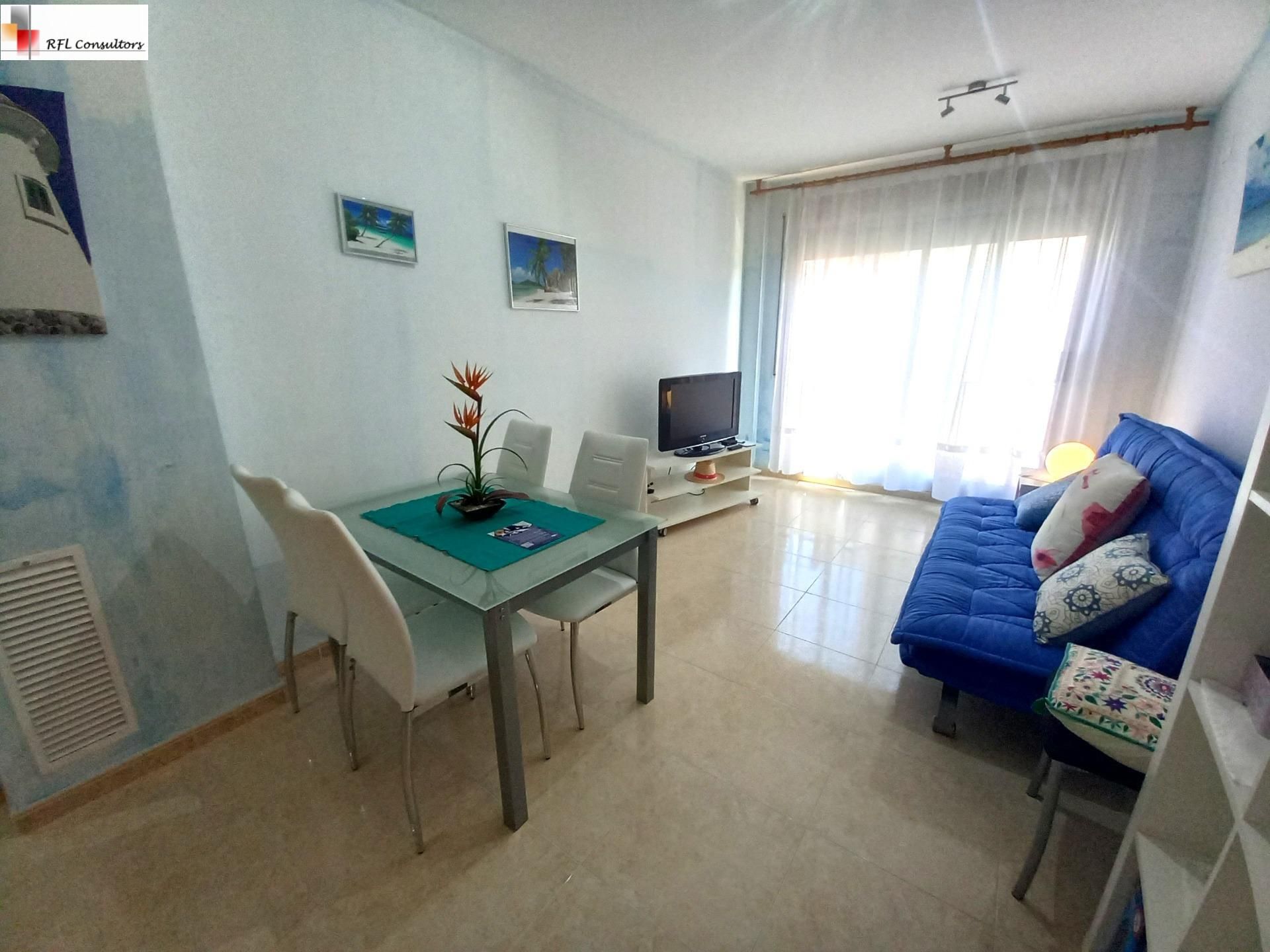 Living room of Apartment for sale in L'Ampolla  with Furnished and Balcony
