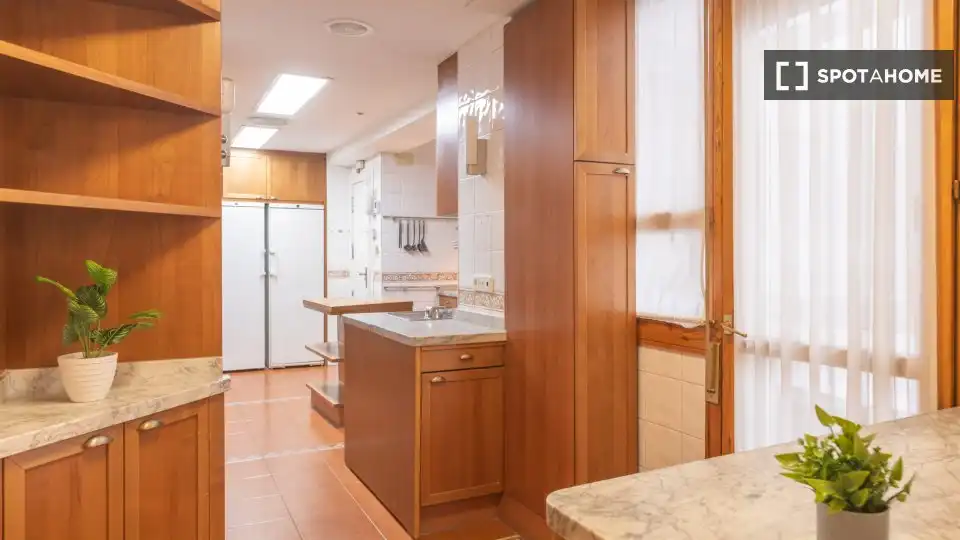 Kitchen of Flat for rent in Madrid  with Air Conditioner, Heating and Furnished