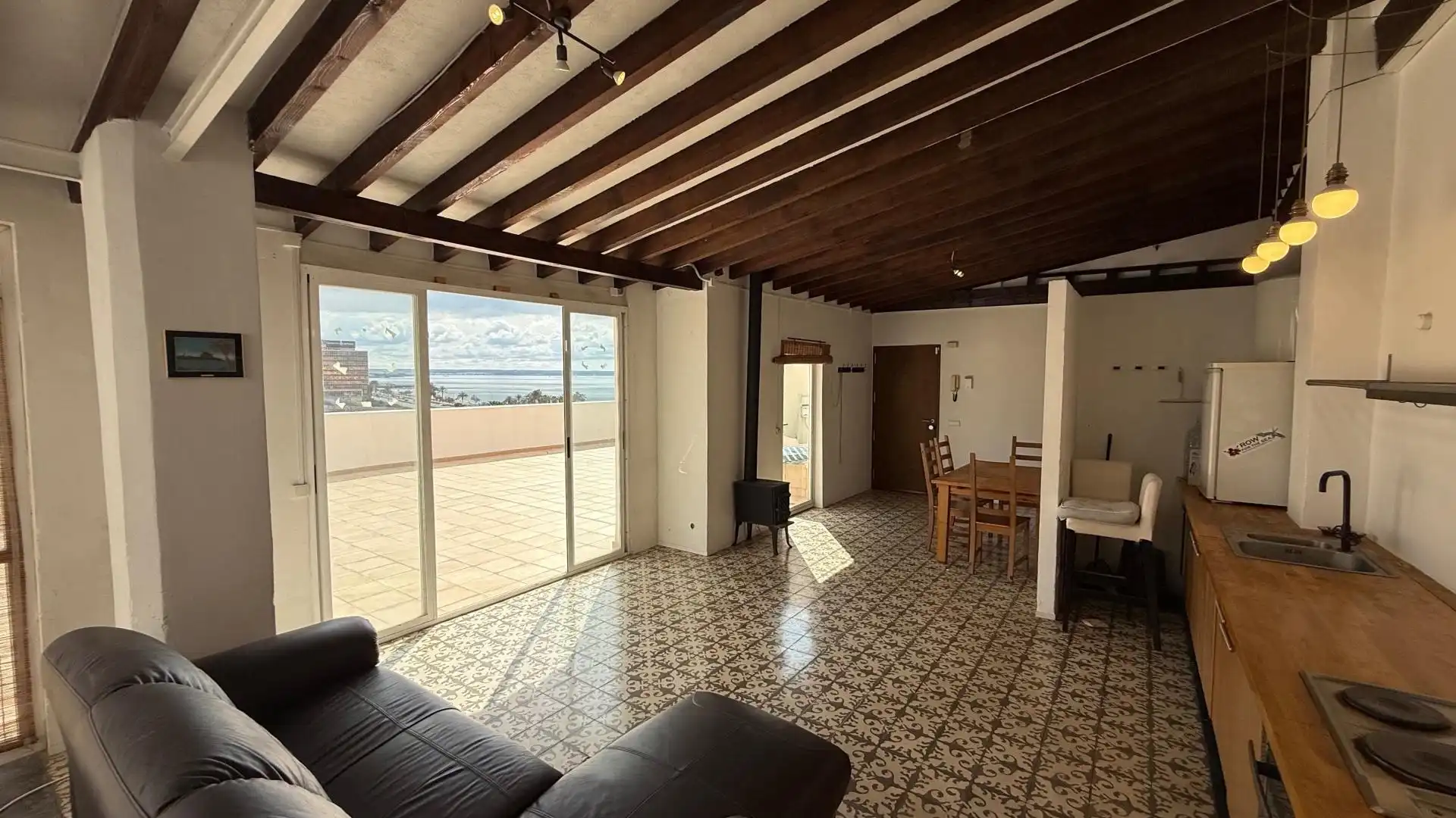 Wohnzimmer von Dachboden zum Verkauf in  Palma de Mallorca mit Terrasse