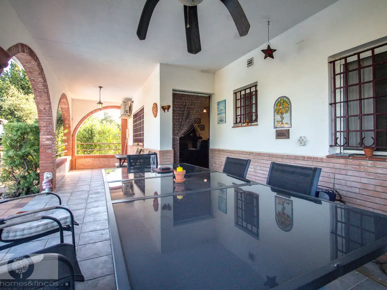 Terraza de Finca rústica en venta en Cartaya con Jardín privado, Piscina y Amueblado