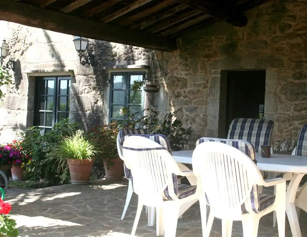 Terraza de Finca rústica en venta en Teo con Calefacción, Jardín privado y Terraza