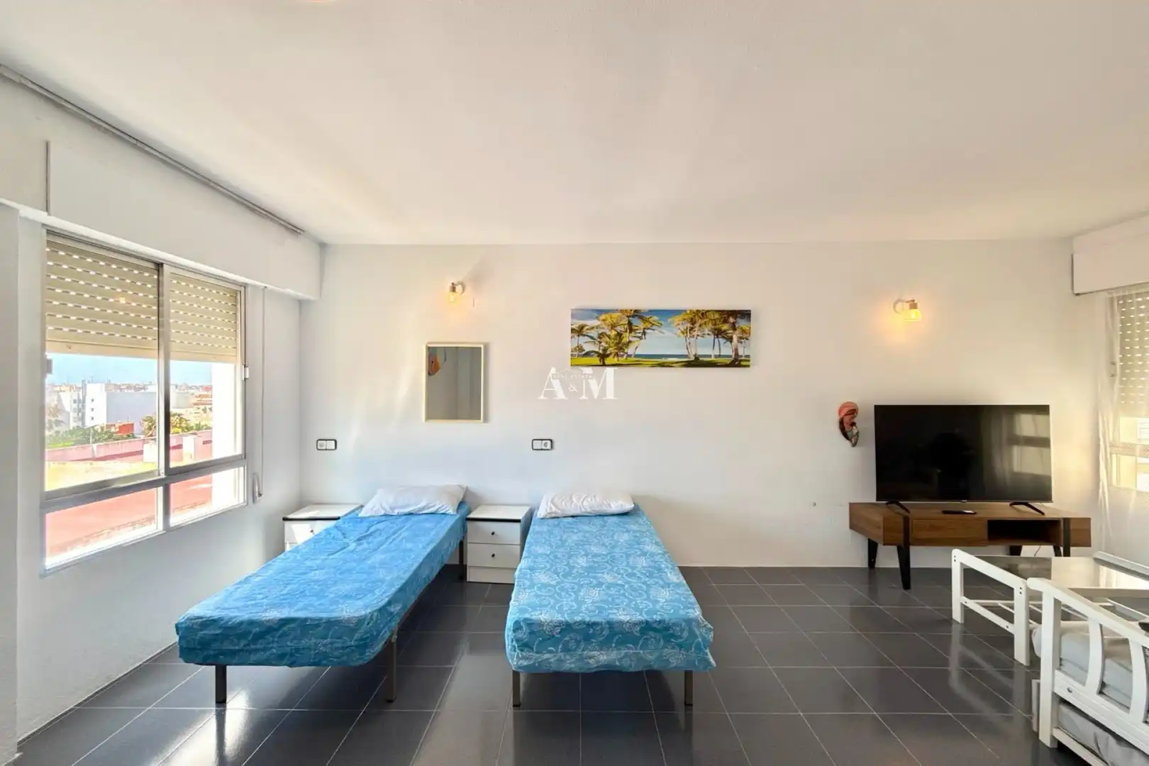 Living room of Flat for rent in Torrevieja  with Terrace, Furnished and Washing machine