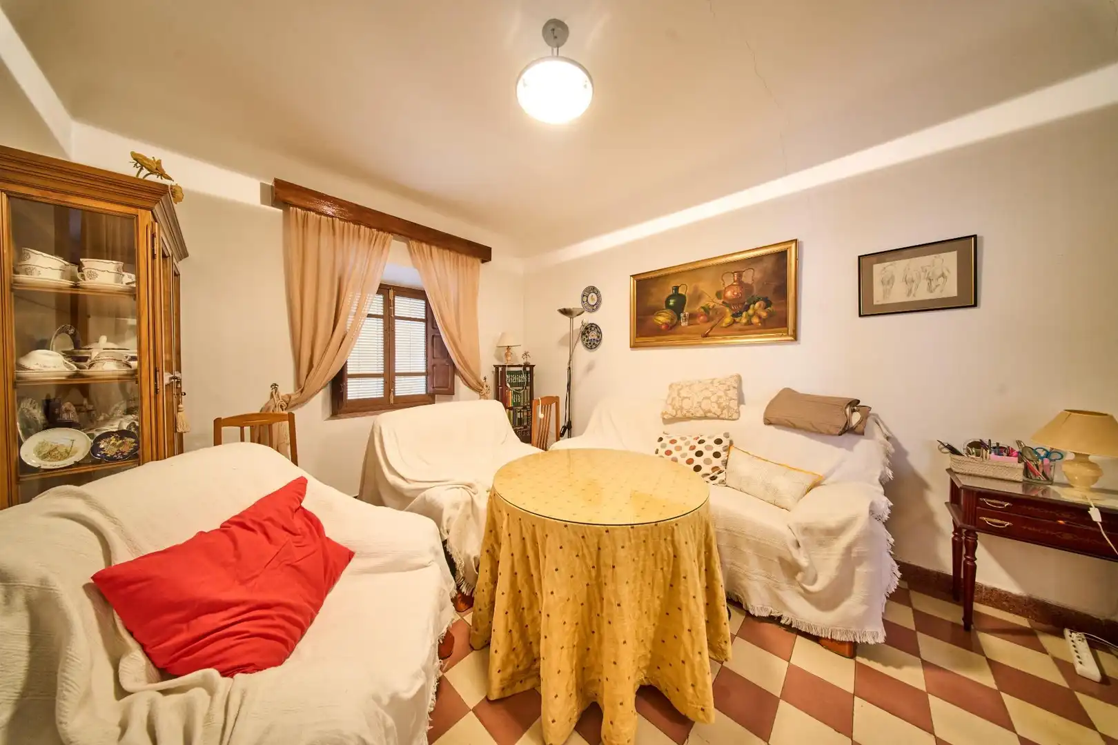 Sala de estar de Finca rústica en venta en Moraleda de Zafayona con Terraza y Balcón