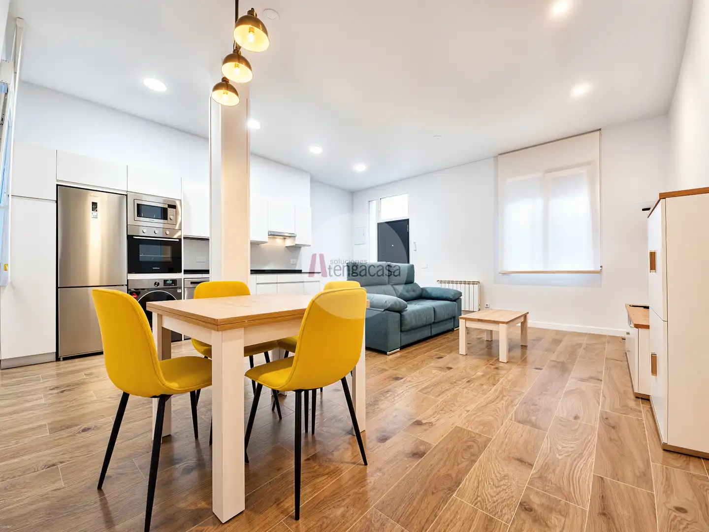 Sala de estar de Piso de alquiler en Madrid con Aire acondicionado, Calefacción y Parquet