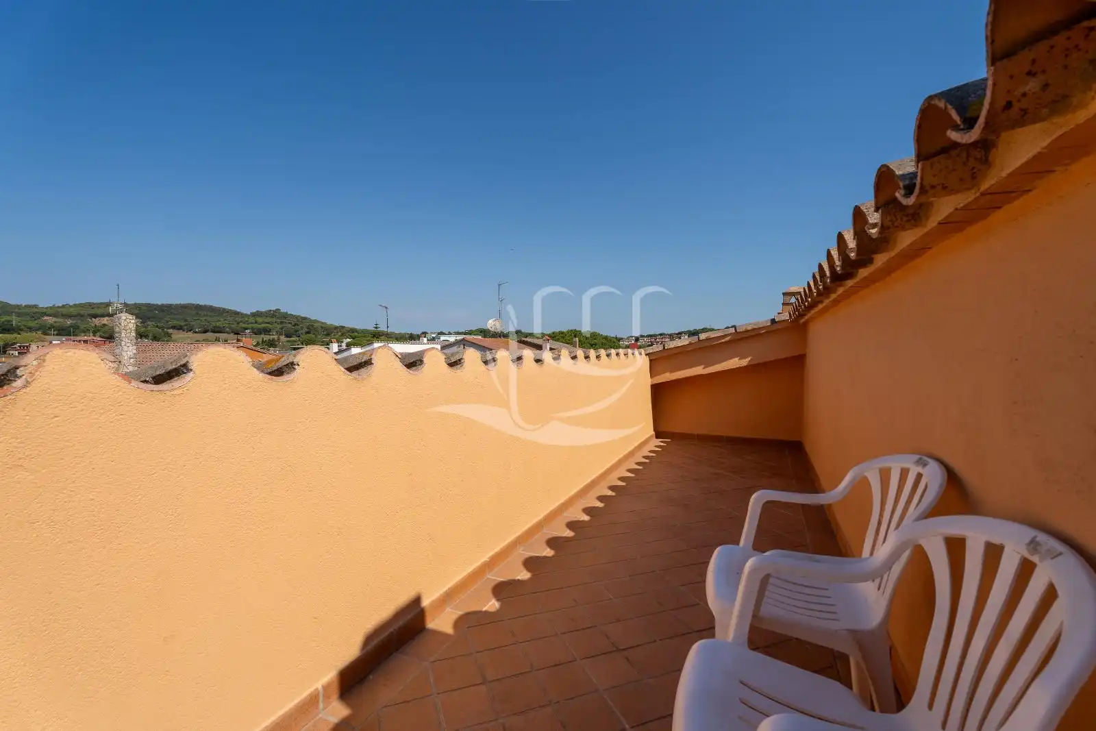 Terraza de Casa adosada en venta en Mont-ras con Calefacción, Jardín privado y Terraza