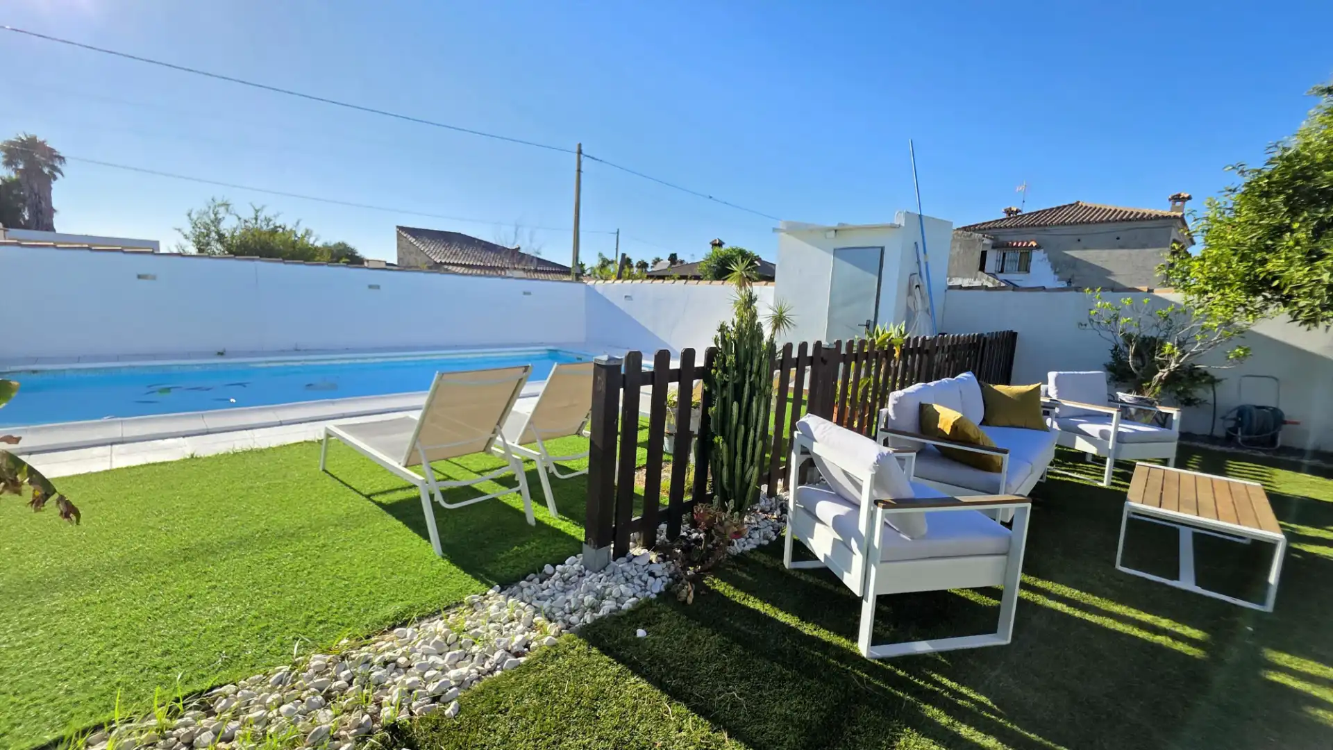 Terrassa de Casa o xalet en venda en Chiclana de la Frontera amb Aire condicionat, Jardí privat i Terrassa