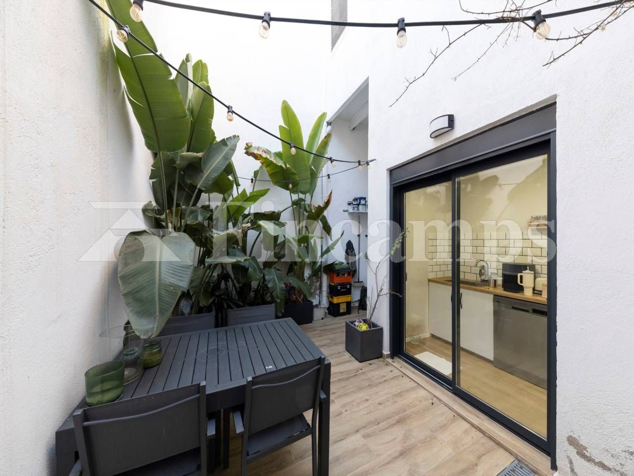 Terrace of Flat for sale in Sabadell  with Air Conditioner, Parquet flooring and Balcony