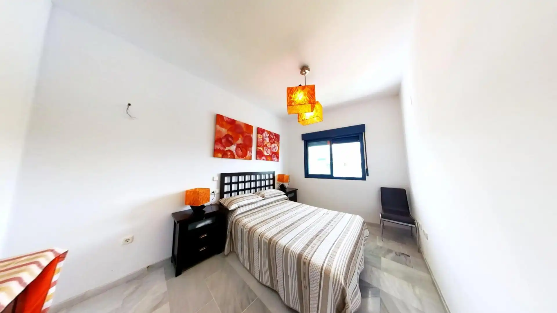 Schlafzimmer von Wohnung zum Verkauf in Gualchos mit Klimaanlage, Heizung und Terrasse