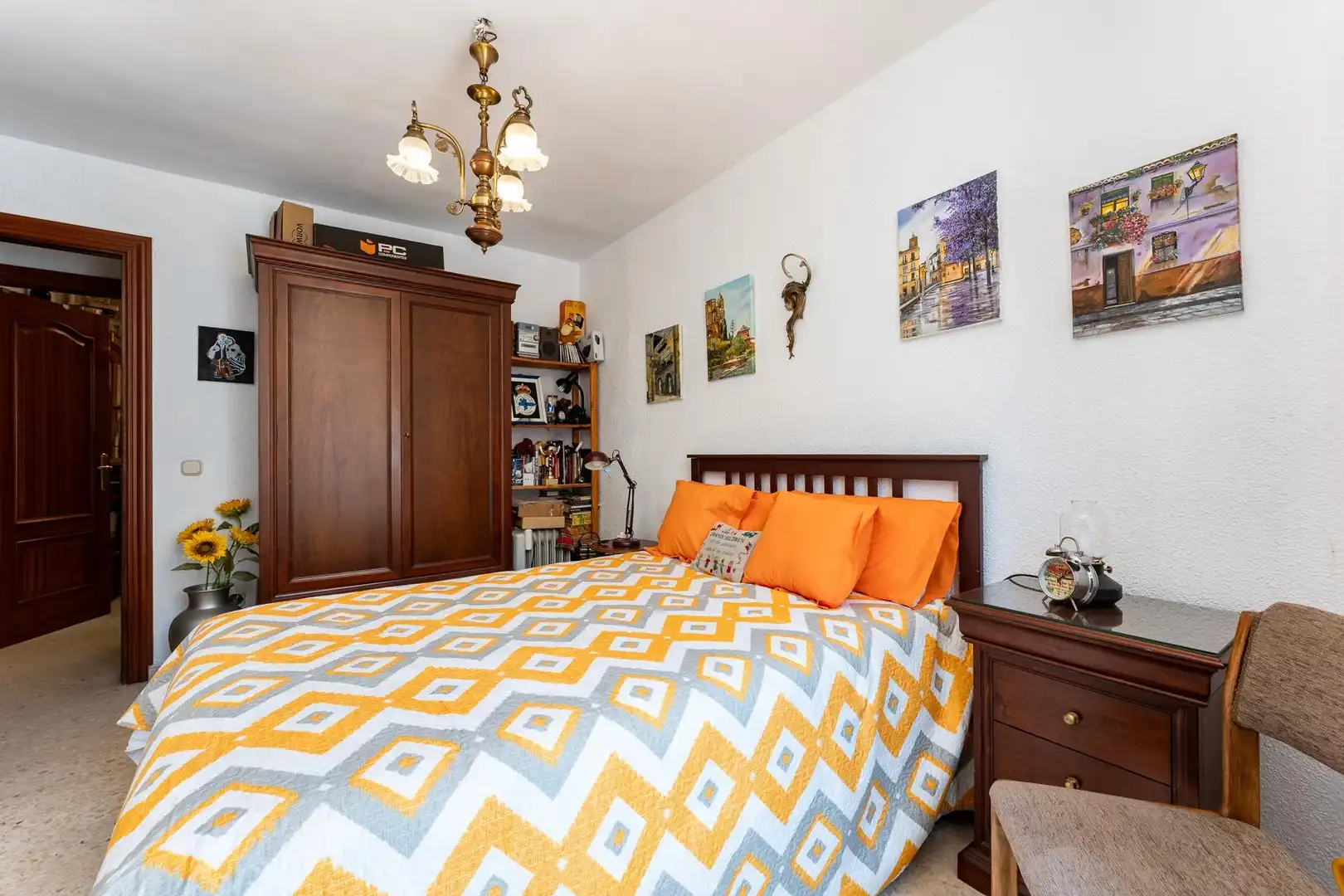 Bedroom of Flat for sale in Málaga  with Air Conditioner and Heating