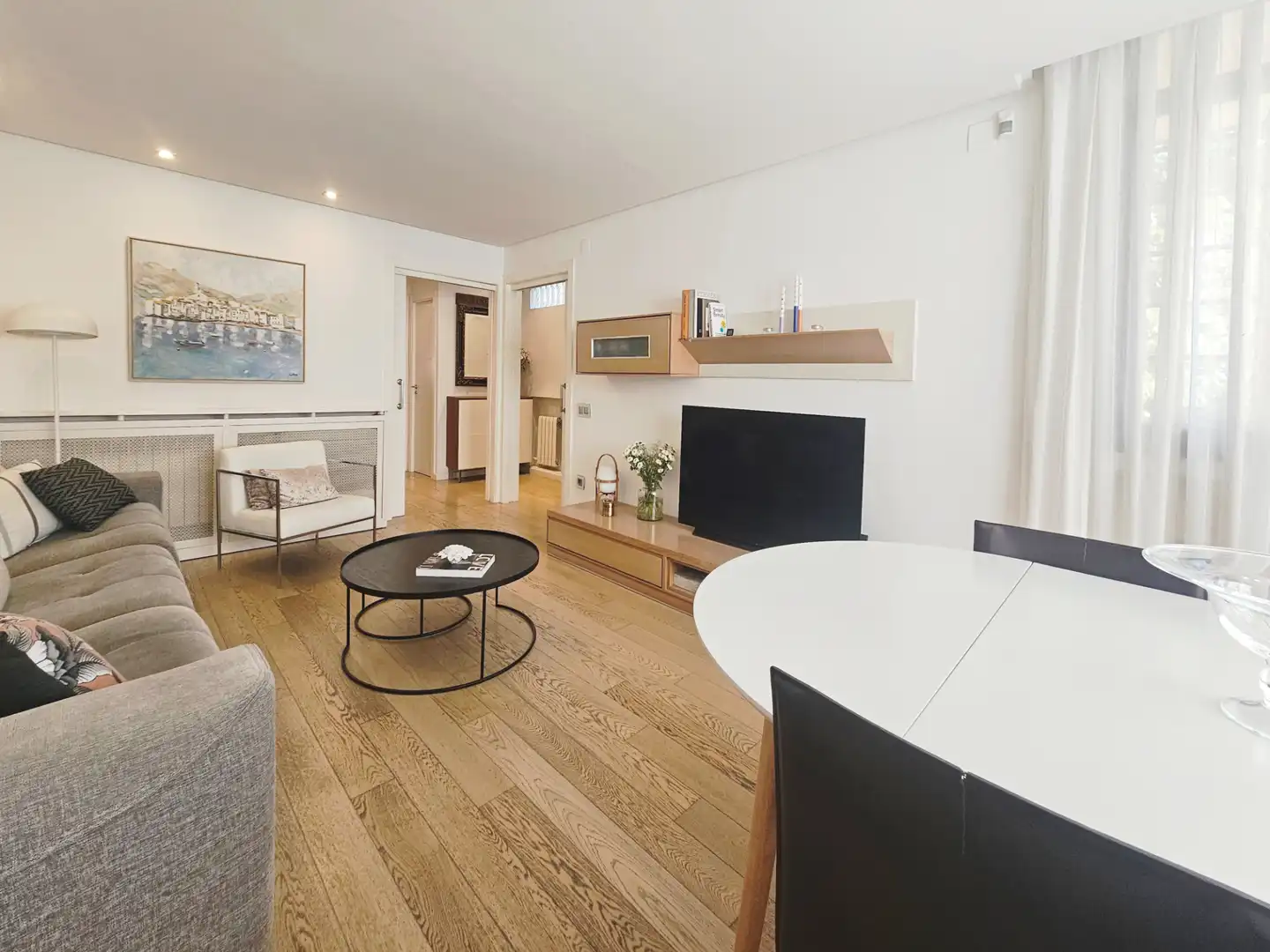 Sala d'estar de Casa adosada en venda en Granollers amb Aire condicionat, Calefacció i Jardí privat