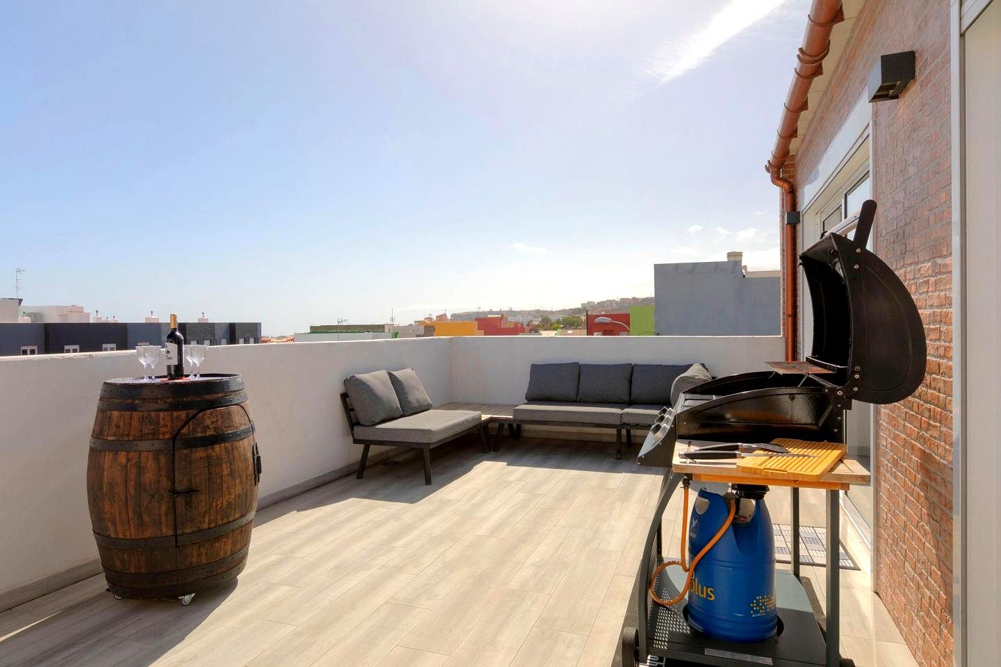 Terrassa de Àtic de lloguer en  Santa Cruz de Tenerife Capital amb Aire condicionat, Moblat i Balcó