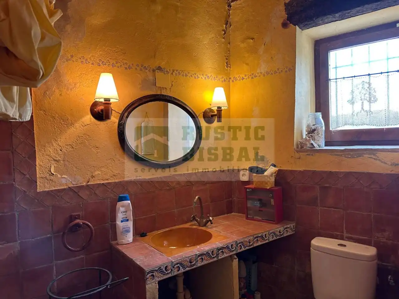 Baño de Finca rústica en venta en Sant Joan de Mollet con Calefacción y Terraza