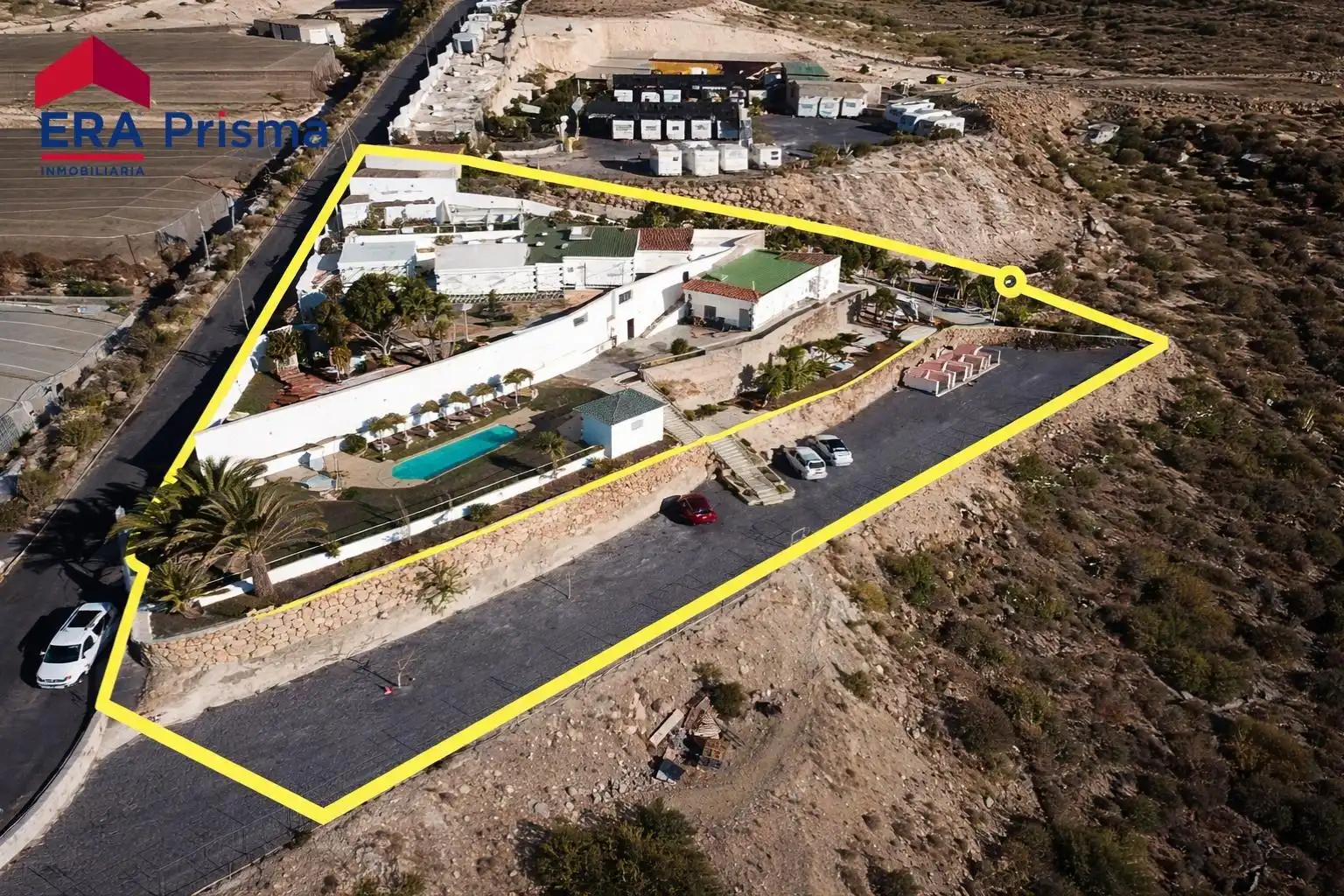 Vista exterior de Casa o chalet en venta en Fasnia con Aire acondicionado, Jardín privado y Piscina