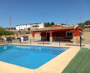 Swimming pool of House or chalet for sale in Llutxent  with Air Conditioner, Terrace and Swimming Pool