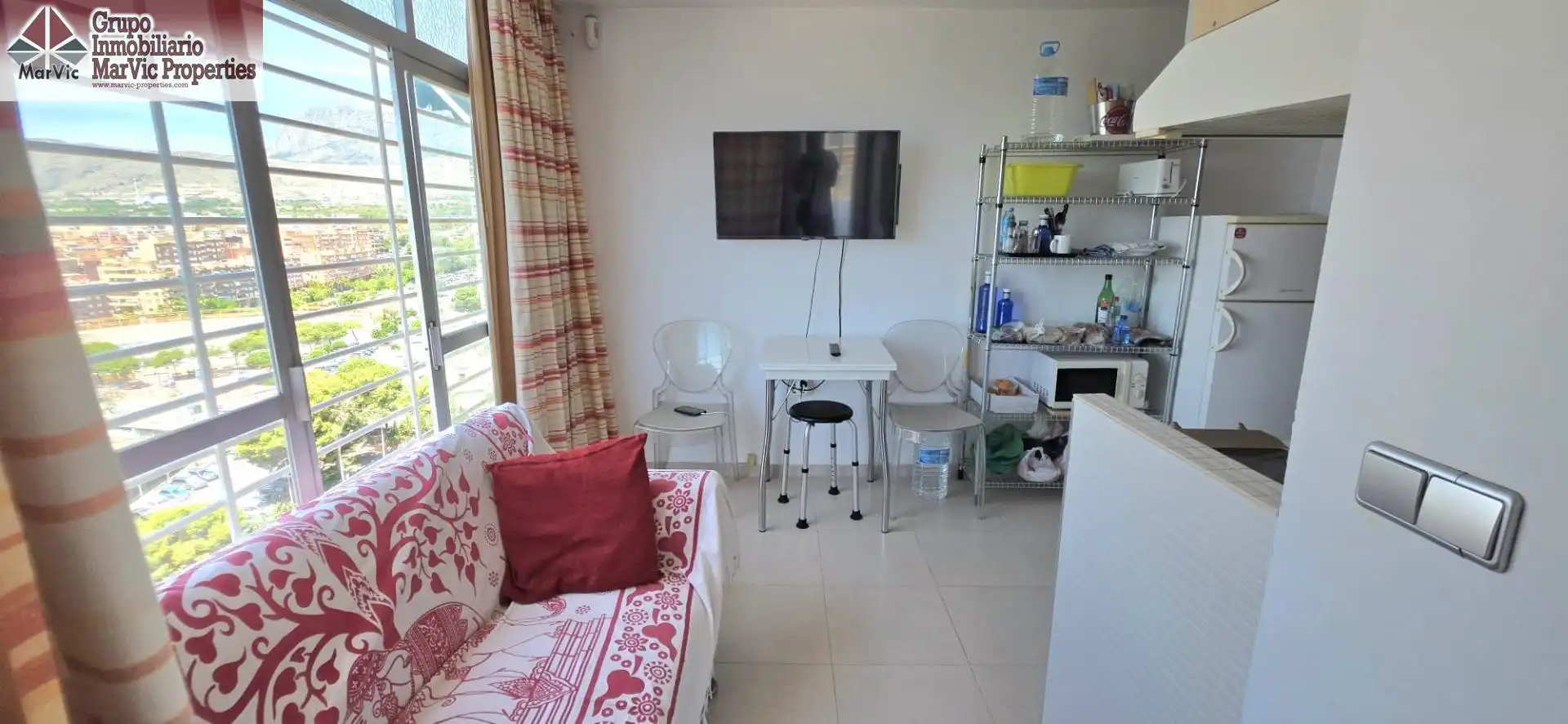 Sala de estar de Apartamento en venta en Benidorm con Aire acondicionado, Terraza y Amueblado