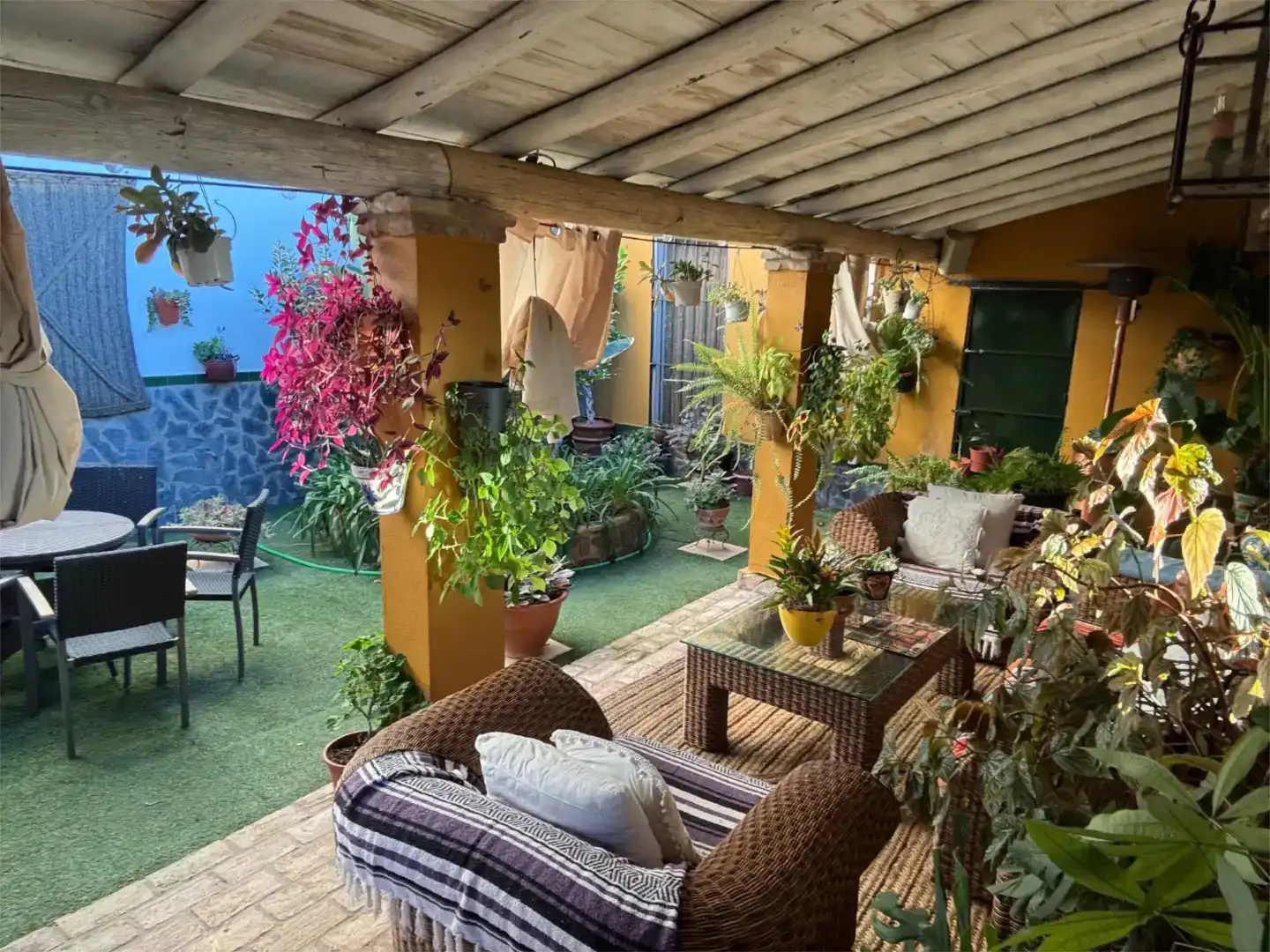Terraza de Finca rústica en venta en El Madroño con Aire acondicionado, Jardín privado y Parquet