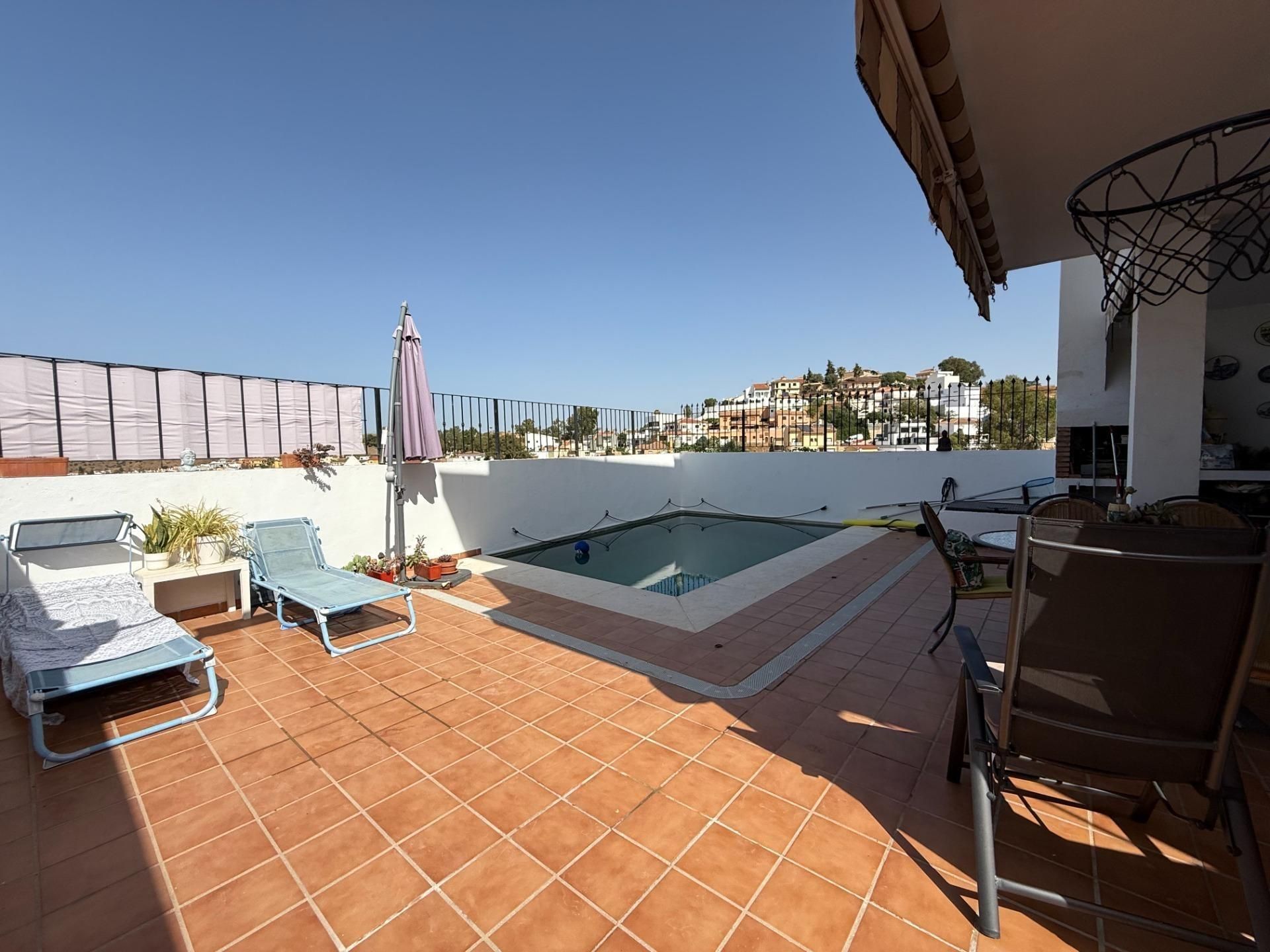 Piscina de Casa adosada en venda en Málaga Capital amb Aire condicionat, Terrassa i Piscina