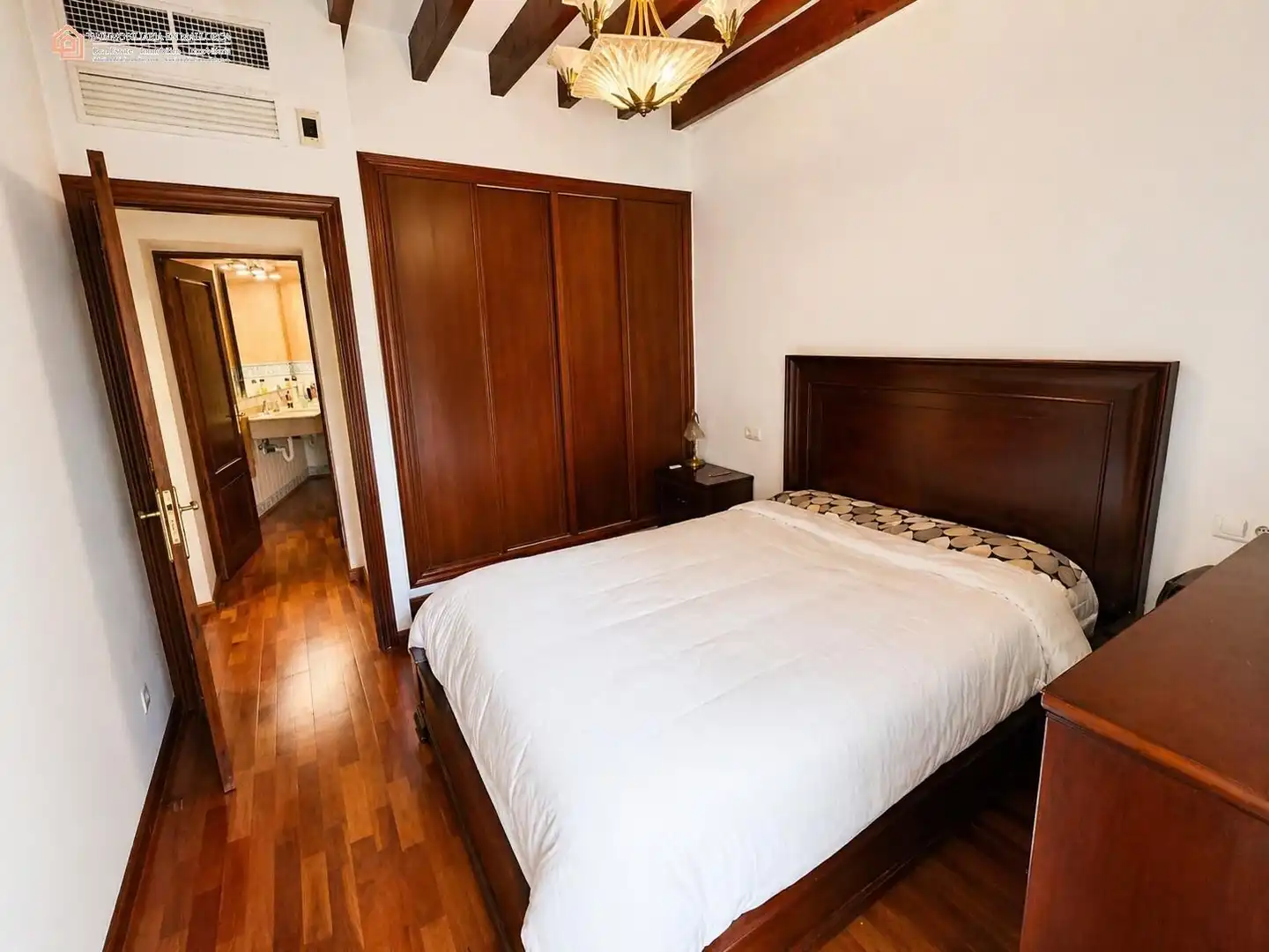 Schlafzimmer von Wohnung zum Verkauf in  Palma de Mallorca mit Heizung, Parkett und Terrasse