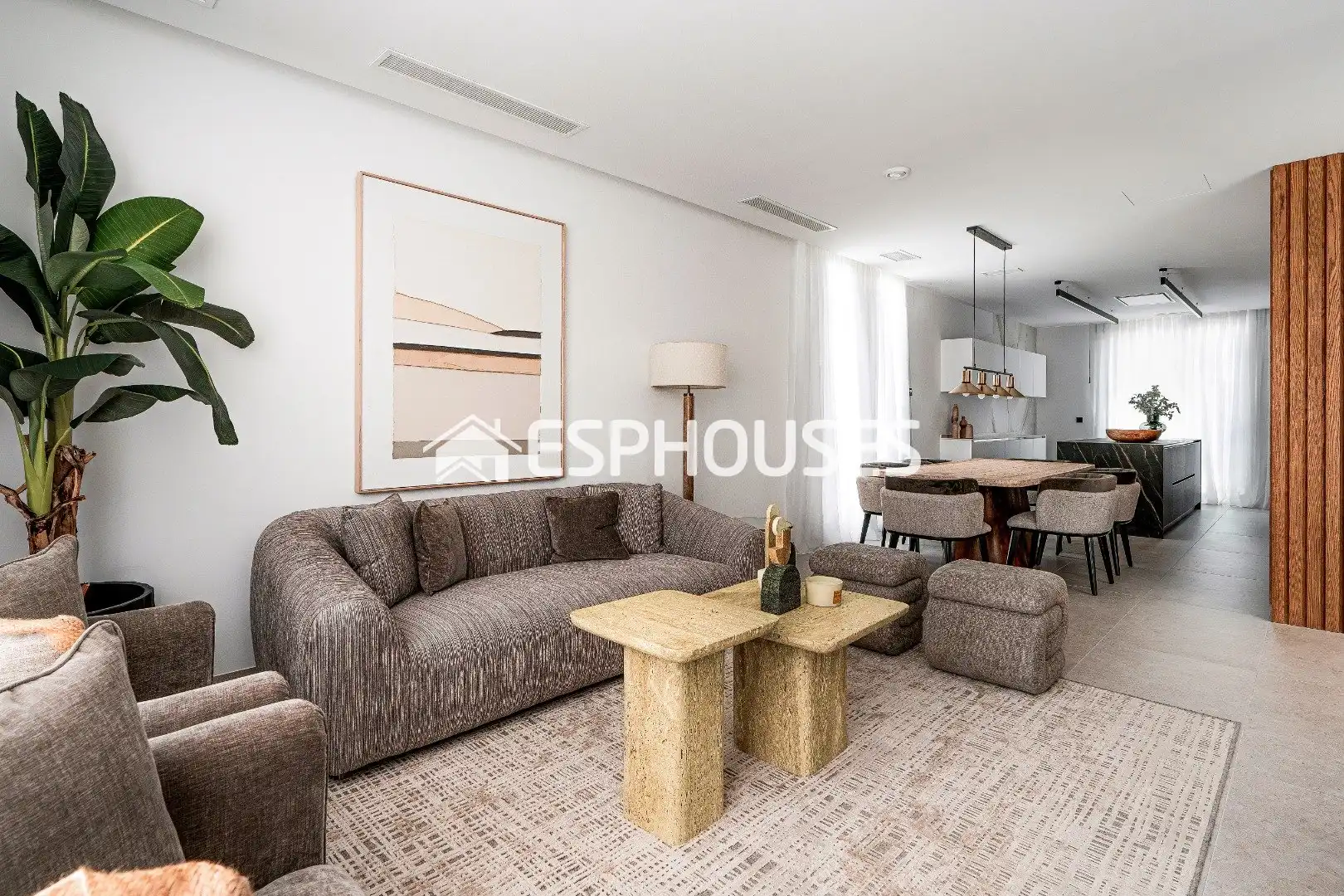 Sala de estar de Casa o chalet en venta en La Nucia con Aire acondicionado, Terraza y Piscina