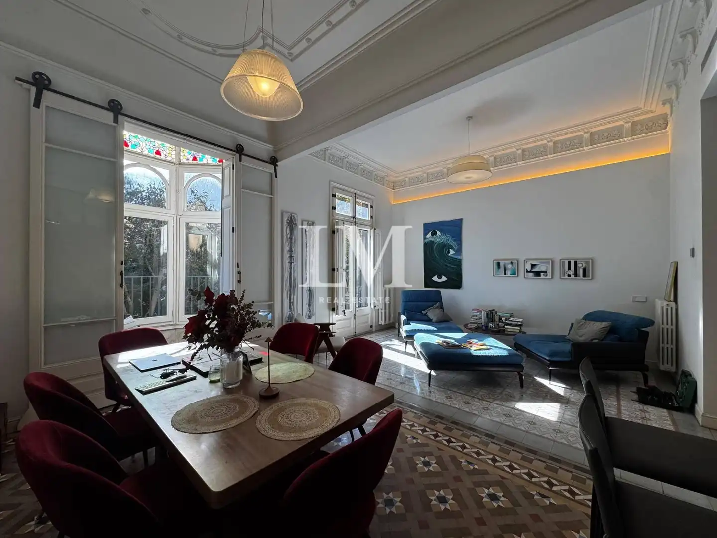 Sala d'estar de Apartament de lloguer en Eixample