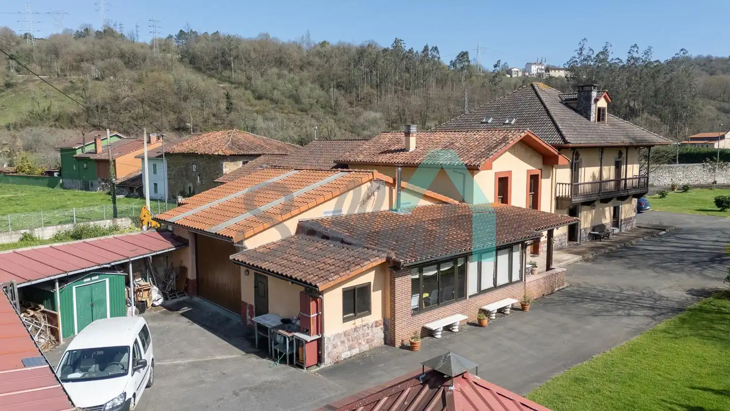 Exterior view of Houses for sale in Ribera de Arriba  with Heating, Private garden and Terrace
