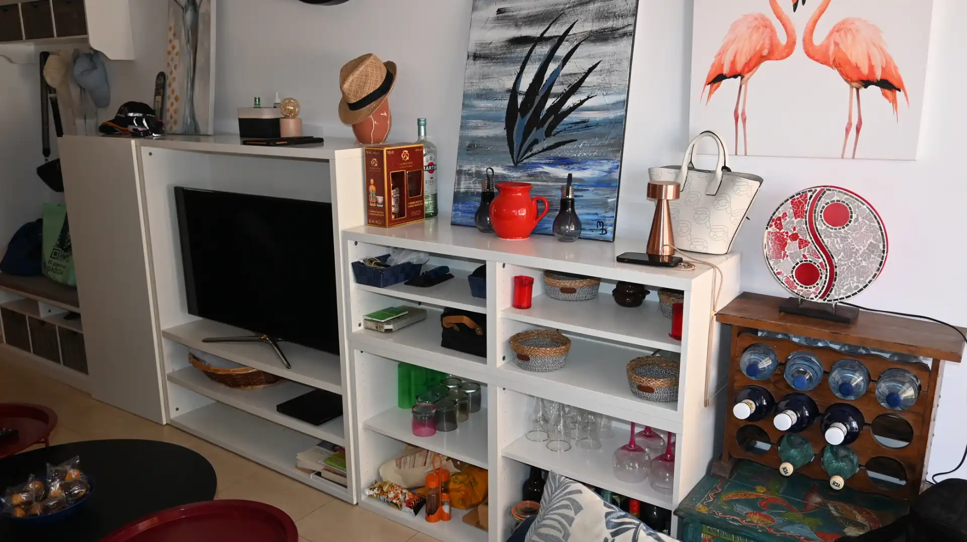 Wohnzimmer von Wohnungen zum Verkauf in L'Escala mit Klimaanlage, Terrasse und Möbliert