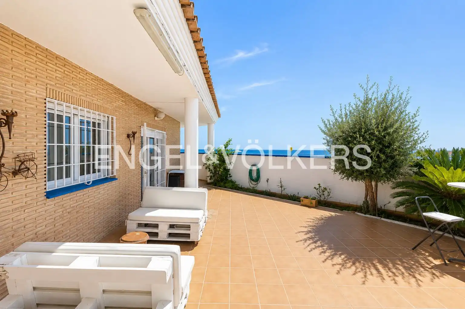 Terraza de Casa adosada de alquiler en Puçol con Calefacción, Jardín privado y Terraza
