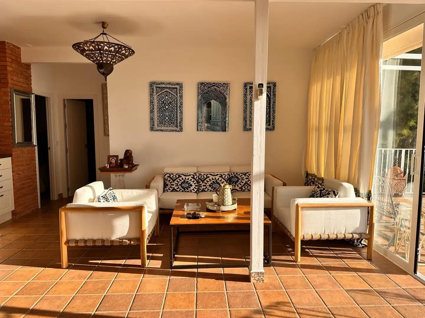 Sala de estar de Casa o chalet de alquiler en Altea con Aire acondicionado, Calefacción y Jardín privado