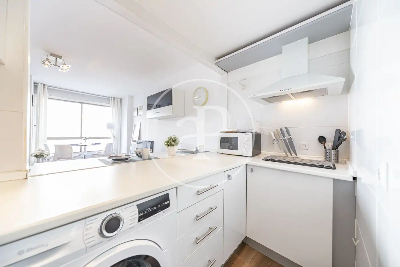 Kitchen of Flat for rent in Madrid  with Air Conditioner, Heating and Private garden