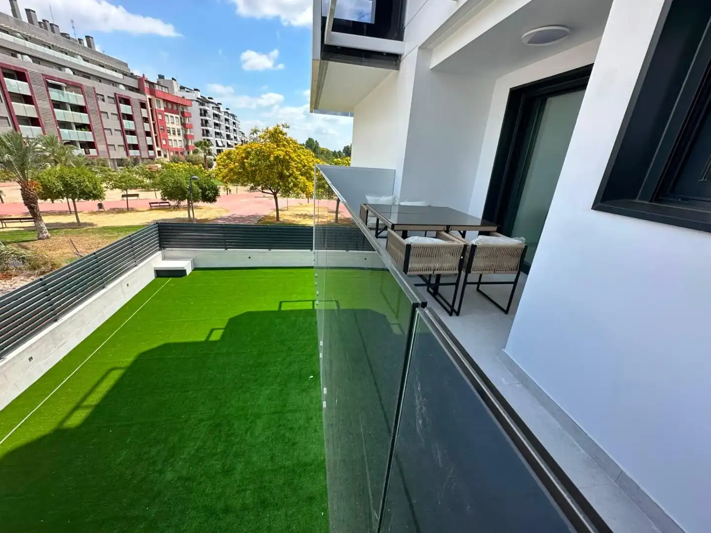 Terrassa de Pis de lloguer en Murcia amb Aire condicionat, Calefacció i Piscina