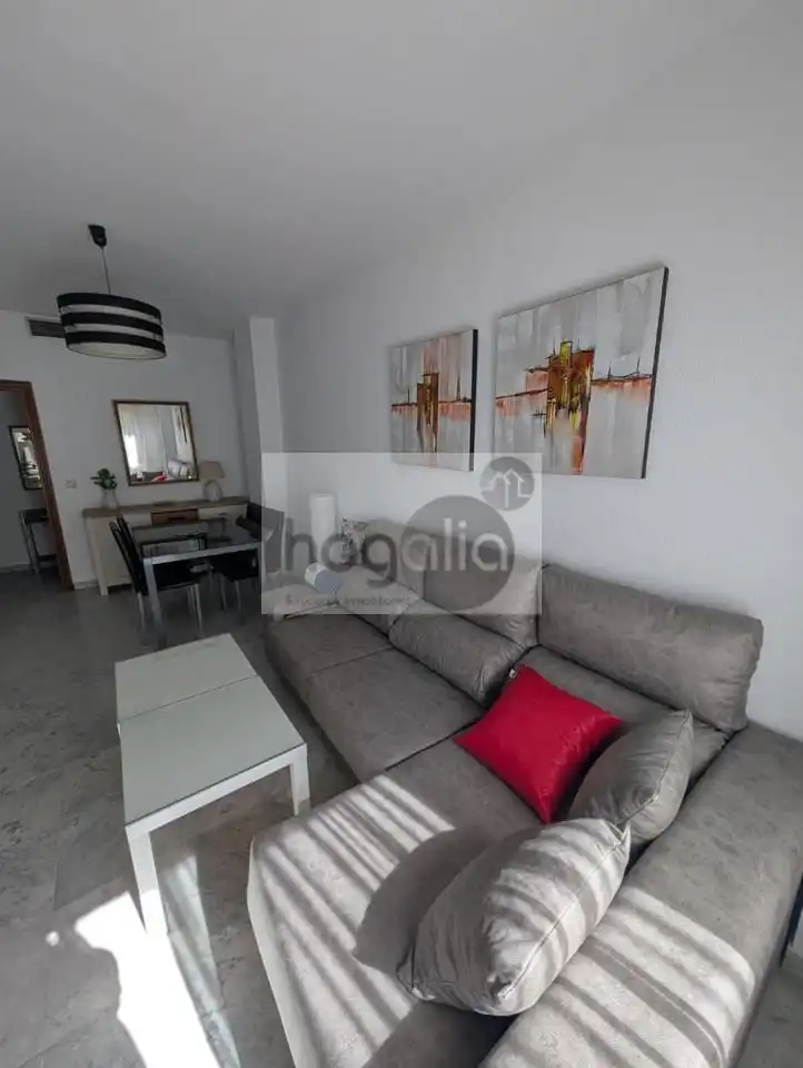 Living room of Flat for rent in  Sevilla Capital  with Air Conditioner, Private garden and Terrace