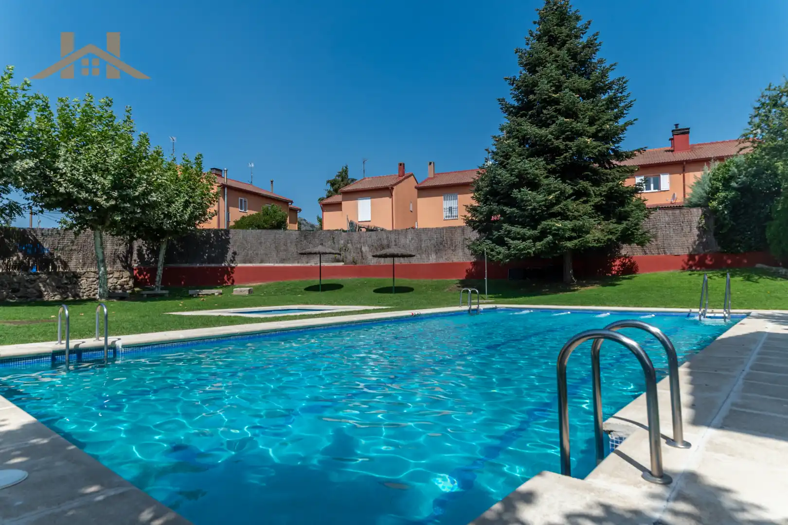 Swimming pool of Houses for sale in El Escorial  with Heating, Private garden and Storage room