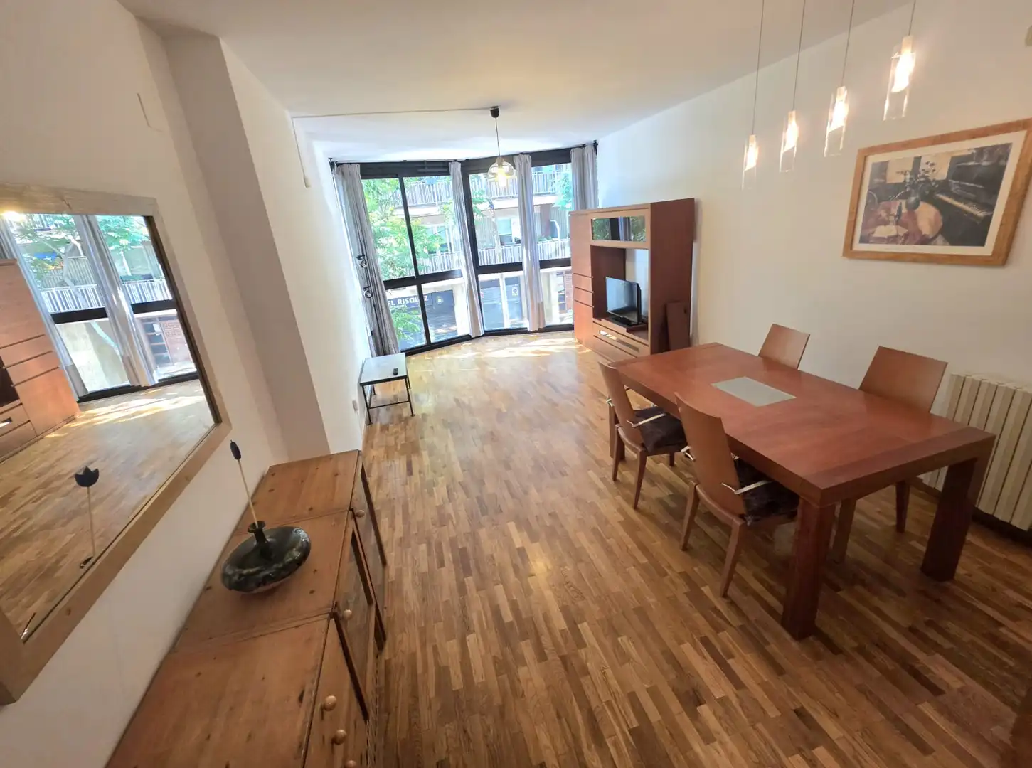 Sala de estar de Piso de alquiler en Sabadell con Calefacción, Parquet y Amueblado