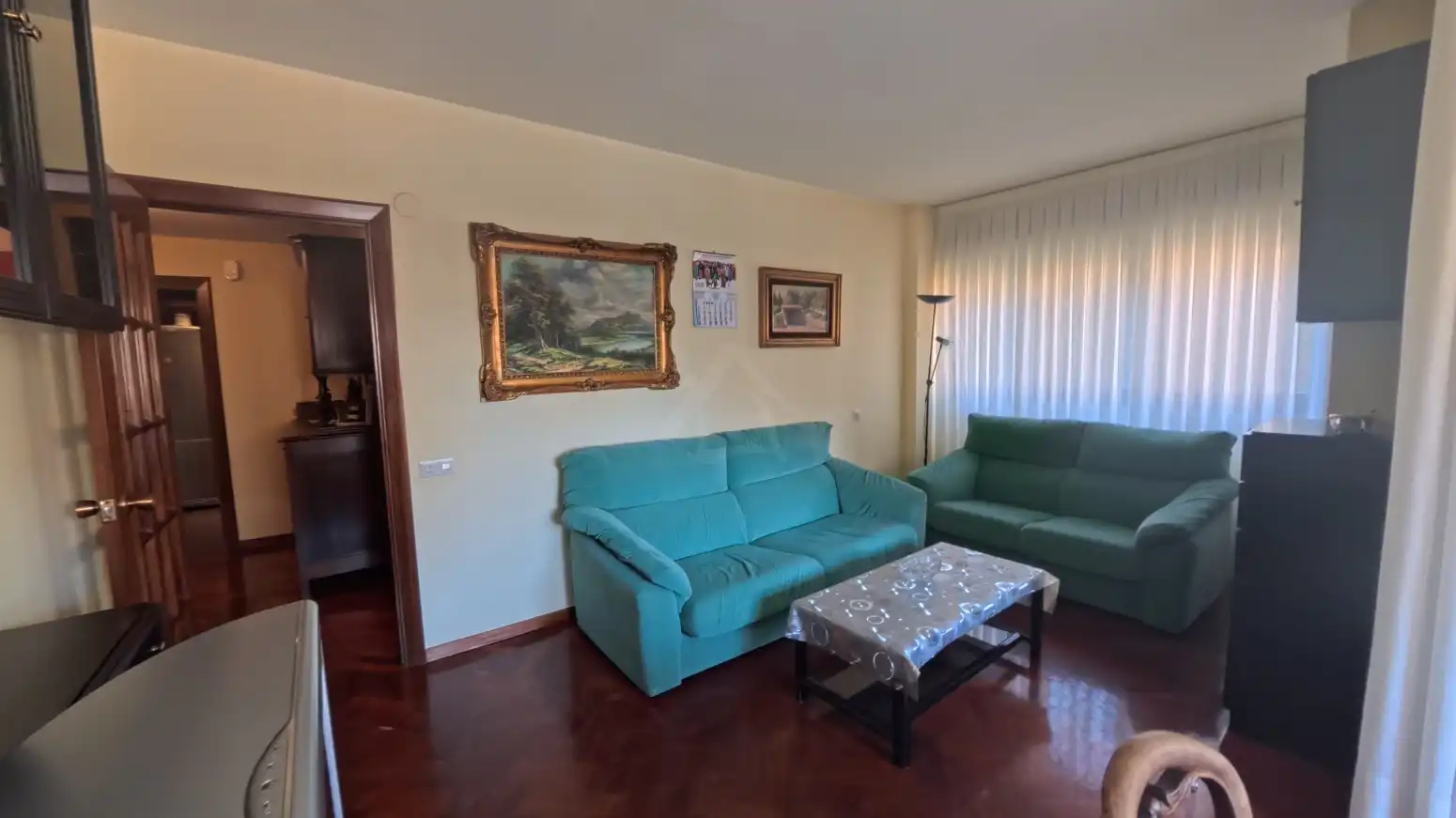 Sala de estar de Piso en venta en  Logroño con Calefacción, Parquet y Terraza