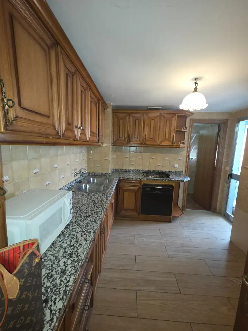 Kitchen of Flat for rent in Badajoz  with Air Conditioner, Terrace and Furnished