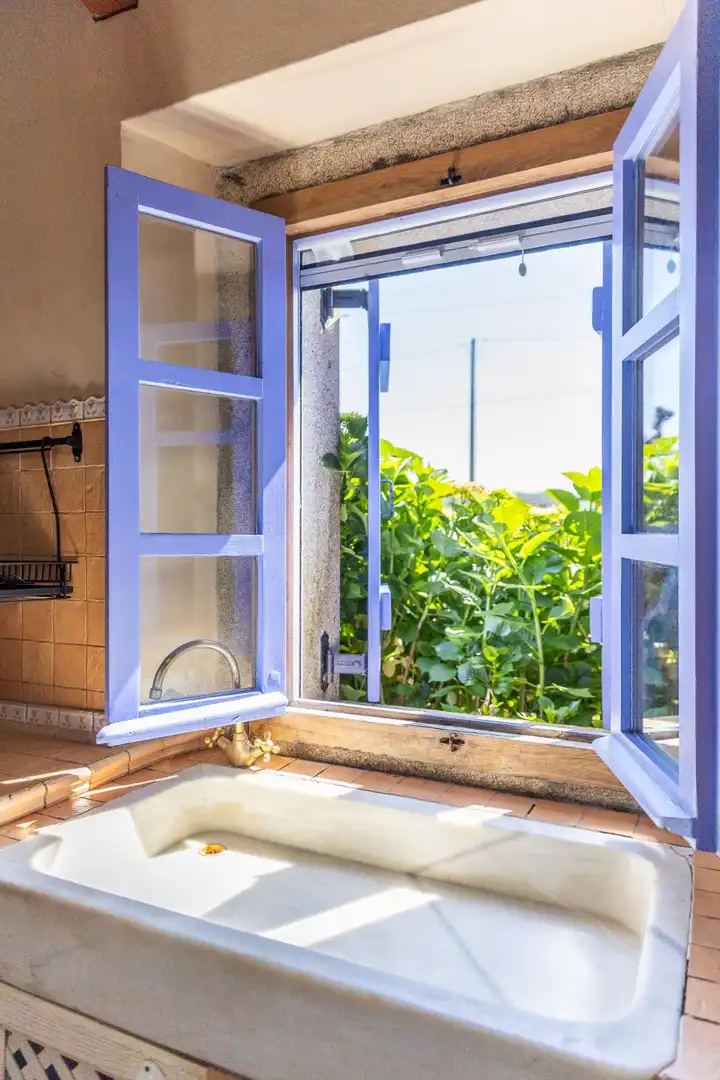 Terraza de Casa o chalet en venta en O Pino  con Calefacción, Jardín privado y Terraza