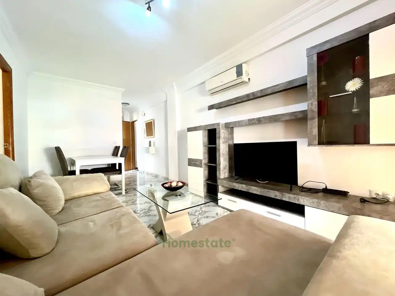 Sala de estar de Piso de alquiler en Málaga con Aire acondicionado, Terraza y Amueblado