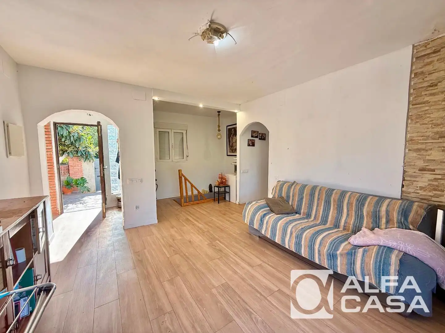 Sala de estar de Casa o chalet en venta en Lloret de Mar con Calefacción, Parquet y Amueblado