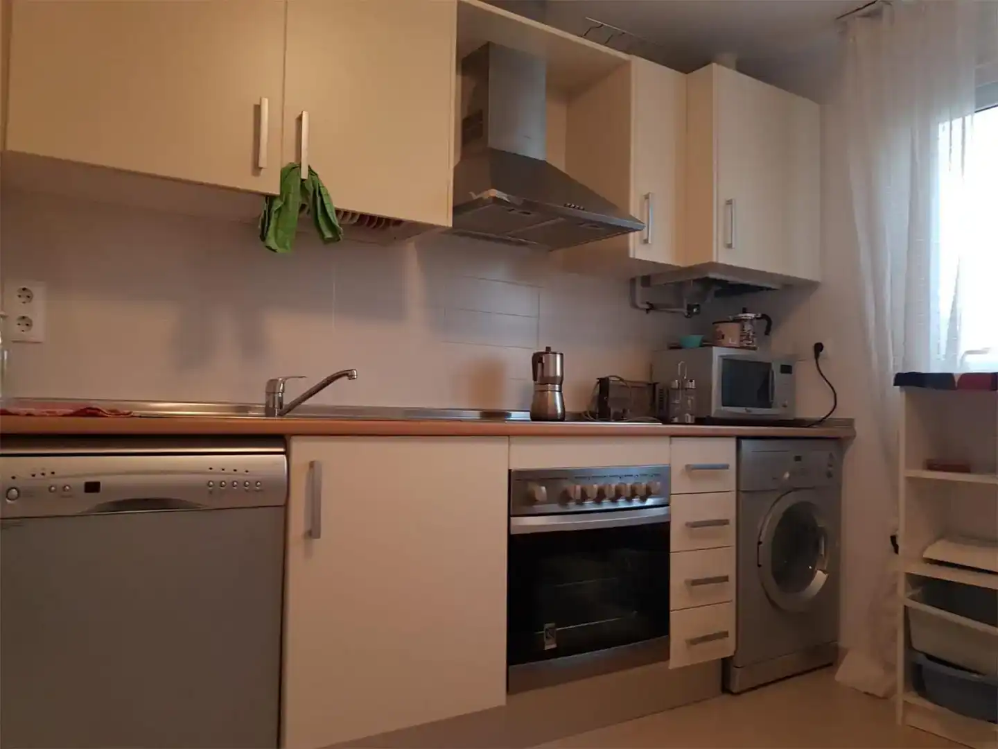Cuina de Apartament en venda en Murcia amb Aire condicionat, Jardí privat i Parquet