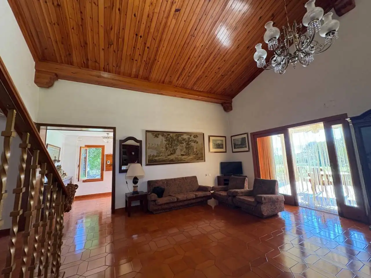 Sala de estar de Casa o chalet en venta en Muro de Alcoy con Aire acondicionado, Jardín privado y Piscina comunitaria